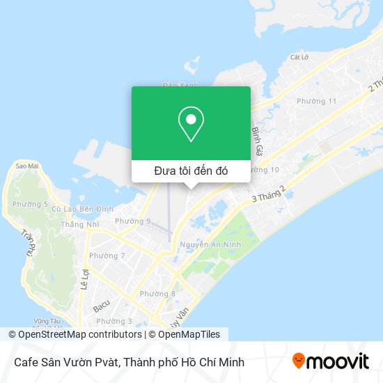 Bản đồ Cafe Sân Vườn Pvàt