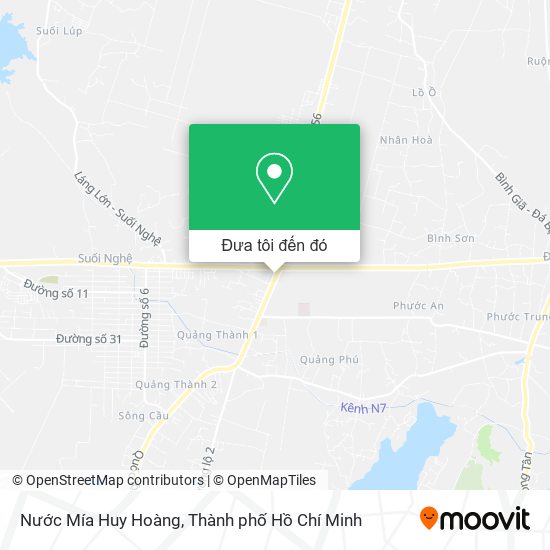 Bản đồ Nước Mía Huy Hoàng