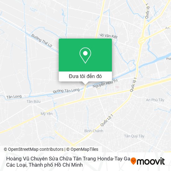 Bản đồ Hoàng Vũ Chuyên Sửa Chữa Tân Trang Honda-Tay Ga Các Loại