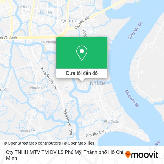 Bản đồ Cty TNHH MTV TM DV LS Phú Mỹ