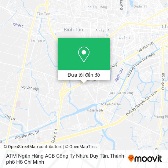 Bản đồ ATM Ngân Hàng ACB Công Ty Nhựa Duy Tân