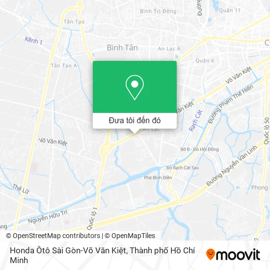 Bản đồ Honda Ôtô Sài Gòn-Võ Văn Kiệt