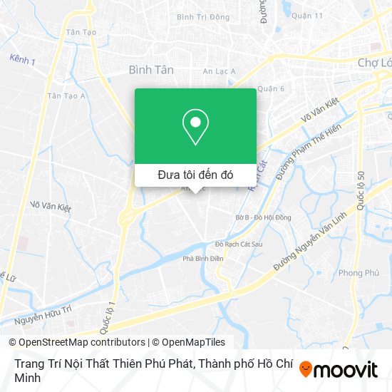 Bản đồ Trang Trí Nội Thất Thiên Phú Phát