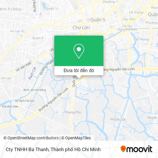 Bản đồ Cty TNHH Ba Thanh