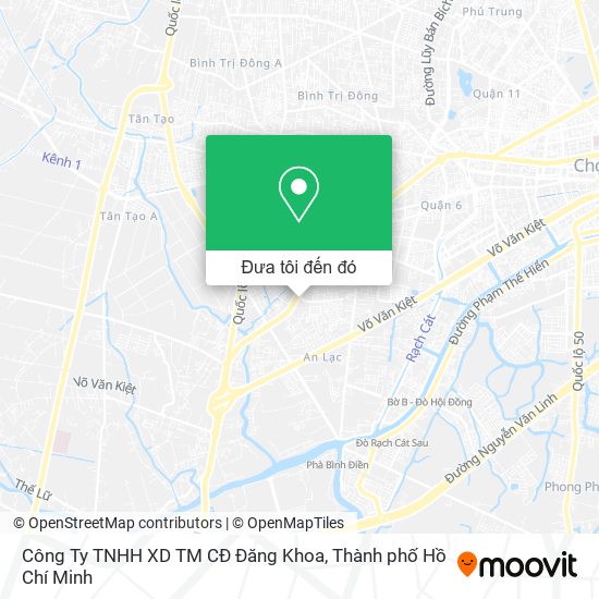 Bản đồ Công Ty TNHH XD TM CĐ Đăng Khoa