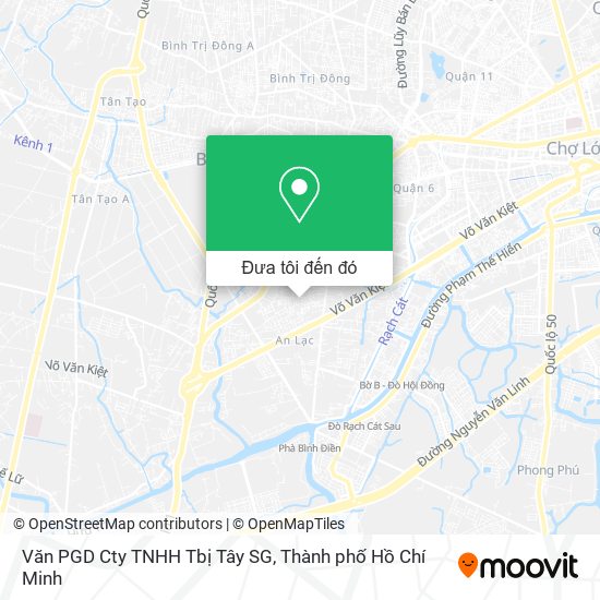 Bản đồ Văn PGD Cty TNHH Tbị Tây SG