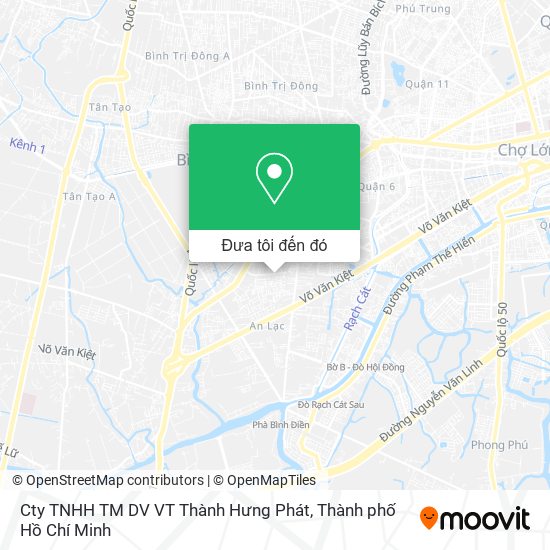 Bản đồ Cty TNHH TM DV VT Thành Hưng Phát