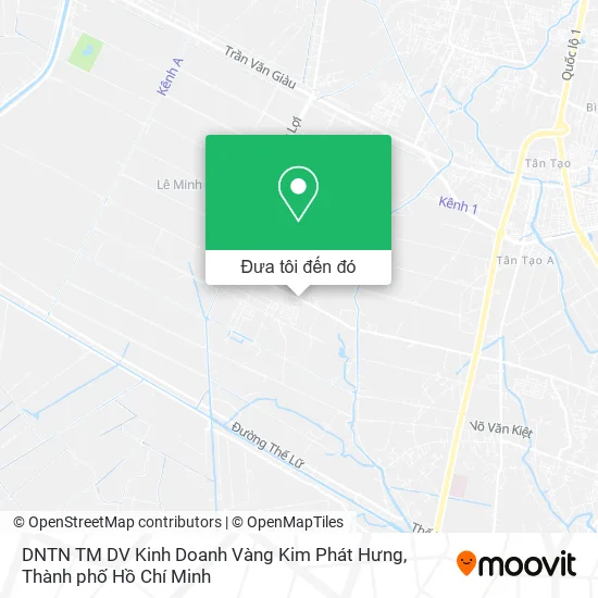 Bản đồ DNTN TM DV Kinh Doanh Vàng Kim Phát Hưng