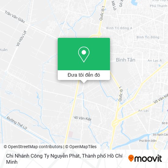Bản đồ Chi Nhánh Công Ty Nguyễn Phát