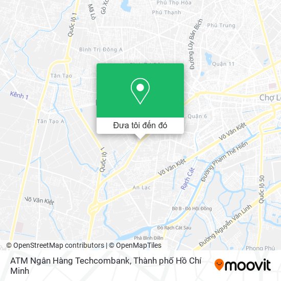 Bản đồ ATM Ngân Hàng Techcombank