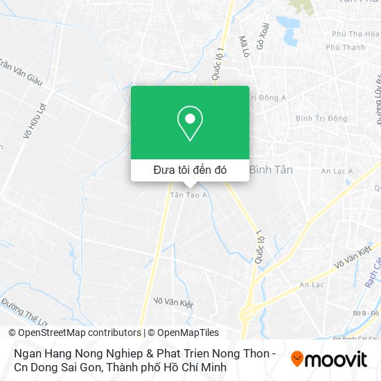 Bản đồ Ngan Hang Nong Nghiep & Phat Trien Nong Thon - Cn Dong Sai Gon