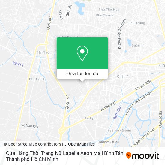 Bản đồ Cửa Hàng Thời Trang Nữ Labella Aeon Mall Bình Tân