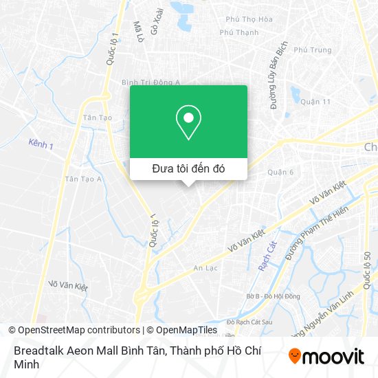 Bản đồ Breadtalk Aeon Mall Bình Tân