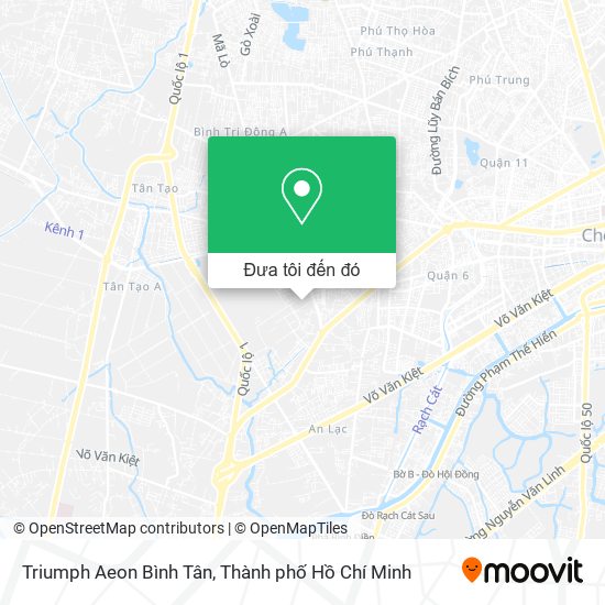 Bản đồ Triumph Aeon Bình Tân