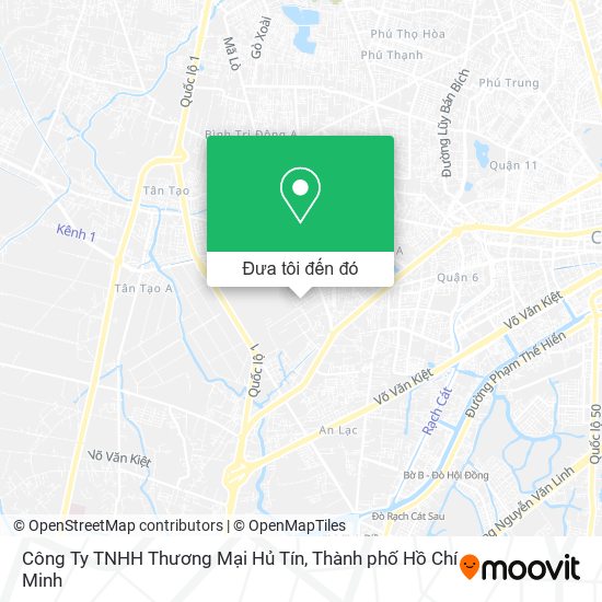 Bản đồ Công Ty TNHH Thương Mại Hủ Tín