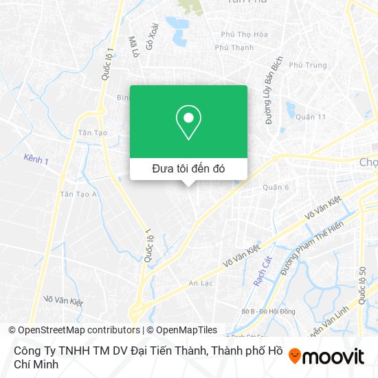 Bản đồ Công Ty TNHH TM DV Đại Tiến Thành