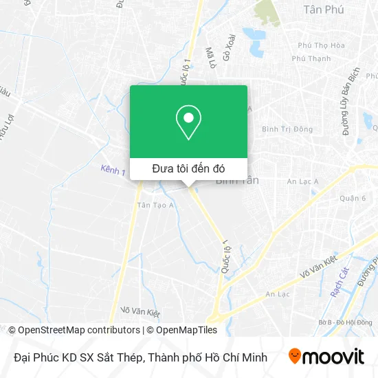 Bản đồ Đại Phúc KD SX Sắt Thép