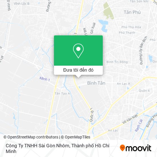 Bản đồ Công Ty TNHH Sài Gòn Nhôm