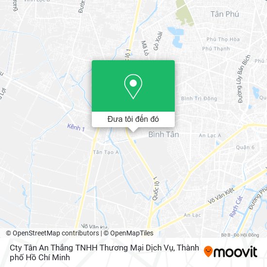 Bản đồ Cty Tân An Thắng TNHH Thương Mại Dịch Vụ