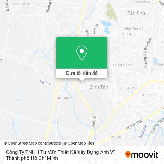 Bản đồ Công Ty TNHH Tư Vấn Thiết Kế Xây Dựng Anh Vĩ