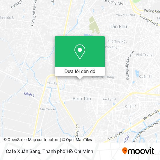 Bản đồ Cafe Xuân Sang