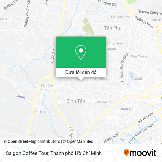 Bản đồ Saigon Coffee Tour