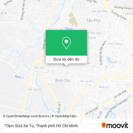 Bản đồ Tiệm Sửa Xe Tư