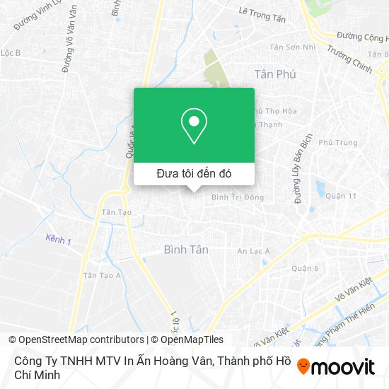 Bản đồ Công Ty TNHH MTV In Ấn Hoàng Vân