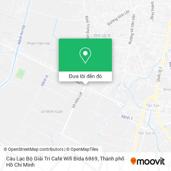 Bản đồ Câu Lạc Bộ Giải Trí Café Wifi Bida 6869