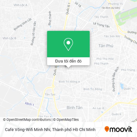 Bản đồ Café Võng-Wifi Minh Nhí