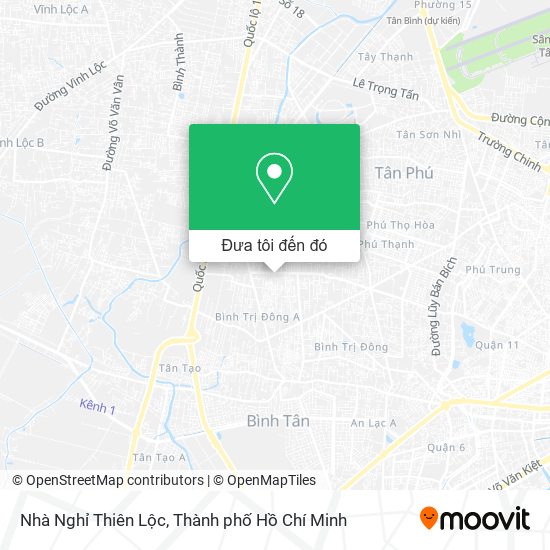 Bản đồ Nhà Nghỉ Thiên Lộc