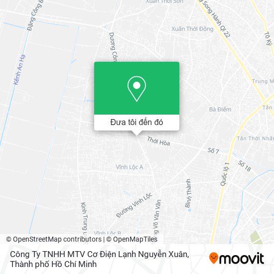 Bản đồ Công Ty TNHH MTV Cơ Điện Lạnh Nguyễn Xuân