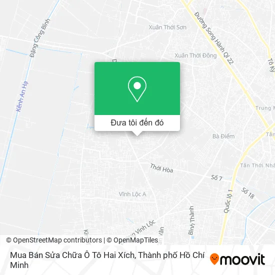 Bản đồ Mua Bán Sửa Chữa Ô Tô Hai Xích