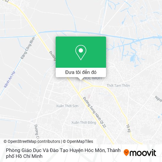 Bản đồ Phòng Giáo Dục Và Đào Tạo Huyện Hóc Môn