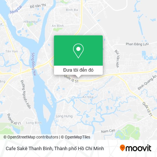 Bản đồ Cafe Sakê Thanh Bình
