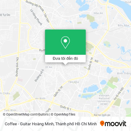 Bản đồ Coffee - Guitar Hoàng Minh