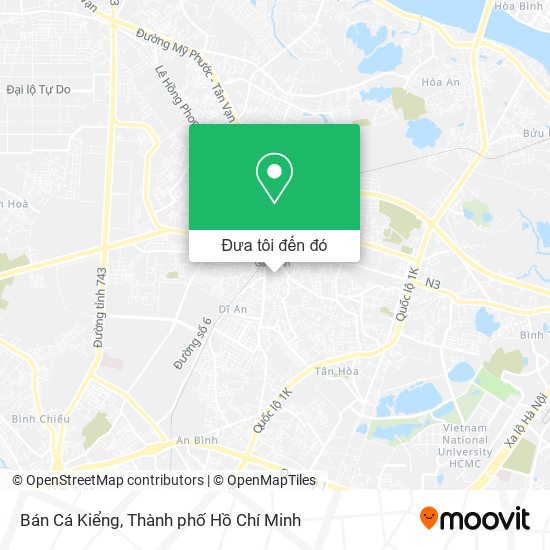 Bản đồ Bán Cá Kiểng