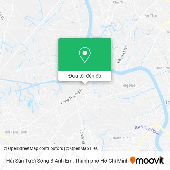 Bản đồ Hải Sản Tươi Sống 3 Anh Em