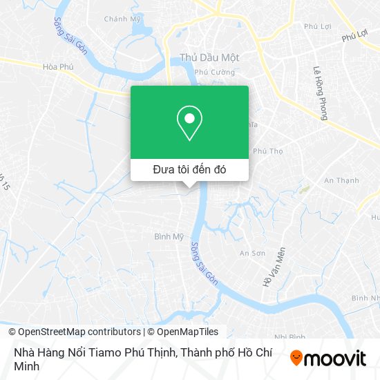 Bản đồ Nhà Hàng Nổi Tiamo Phú Thịnh