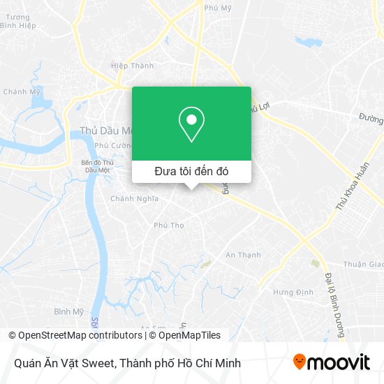 Bản đồ Quán Ăn Vặt Sweet