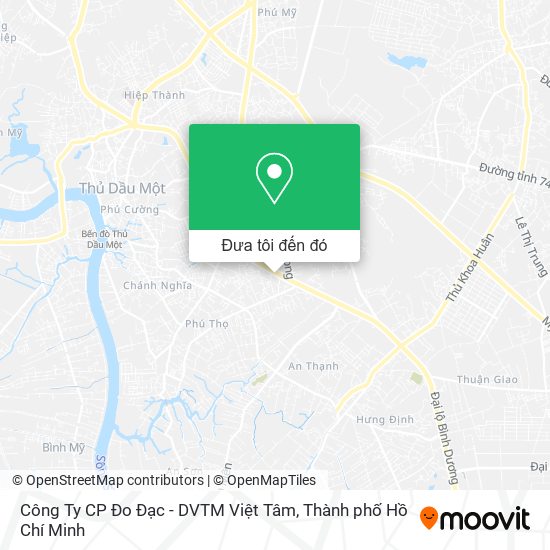 Bản đồ Công Ty CP Đo Đạc - DVTM Việt Tâm