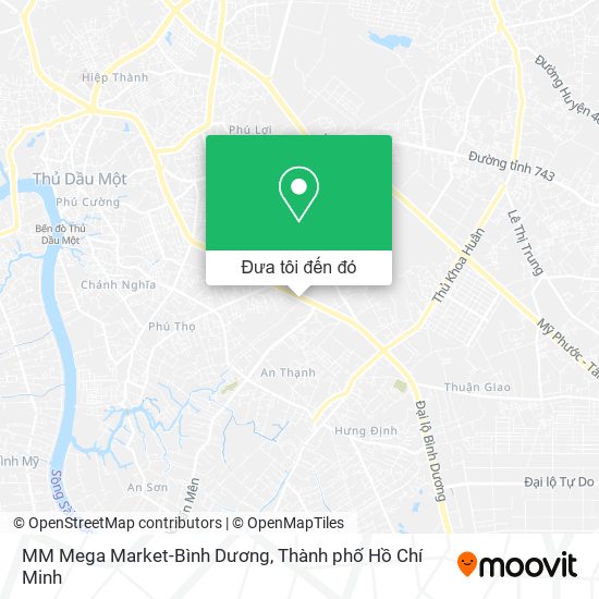 Bản đồ MM Mega Market-Bình Dương