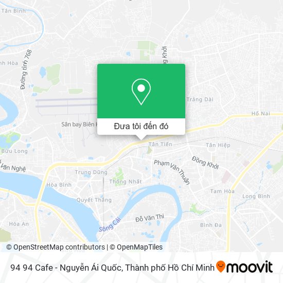 Bản đồ 94 94 Cafe - Nguyễn Ái Quốc