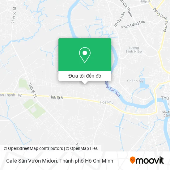 Bản đồ Café Sân Vườn Midori