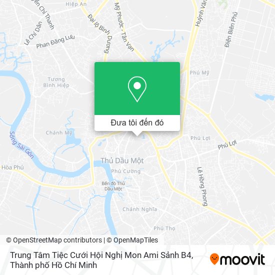 Bản đồ Trung Tâm Tiệc Cưới Hội Nghị Mon Ami Sảnh B4