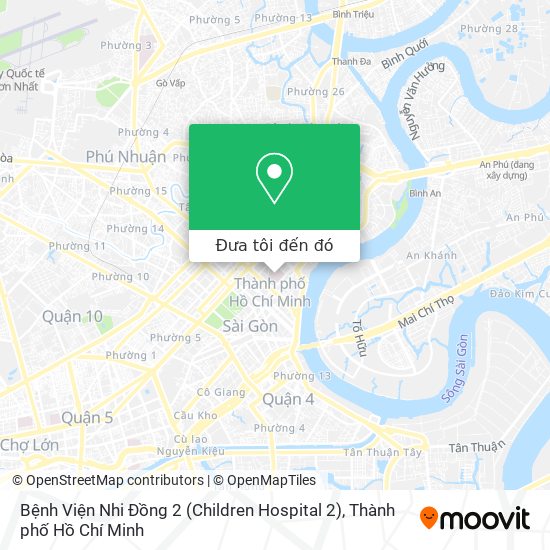 Bản đồ Bệnh Viện Nhi Đồng 2 (Children Hospital 2)