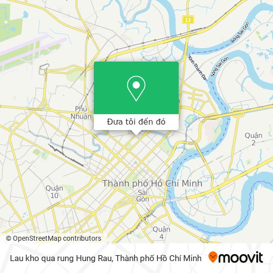 Bản đồ Lau kho qua rung Hung Rau