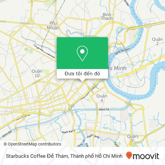 Bản đồ Starbucks Coffee Đề Thám