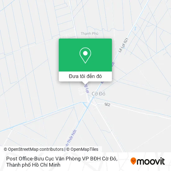 Bản đồ Post Office-Bưu Cục Văn Phòng VP BĐH Cờ Đỏ