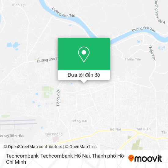 Bản đồ Techcombank-Techcombank Hố Nai